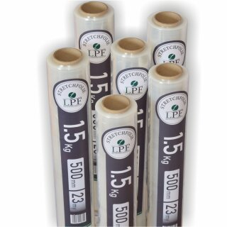 Kopie von Stretchfolie transparent 1,5Kg, Breite 500mm #1