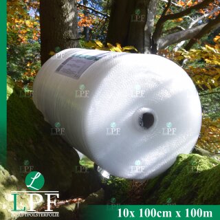10 x Luftpolsterfolie LPF50 Breite 100 cm x Länge 100 m /...