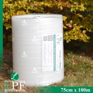 Luftpolsterfolie LPF50 Breite 75 cm x Länge 100 m / 50 my