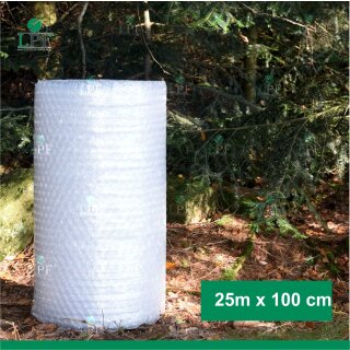 Luftpolsterfolie Gro&szlig;e Noppen (3cm) Breite 100cm x L&auml;nge 25m / 100my